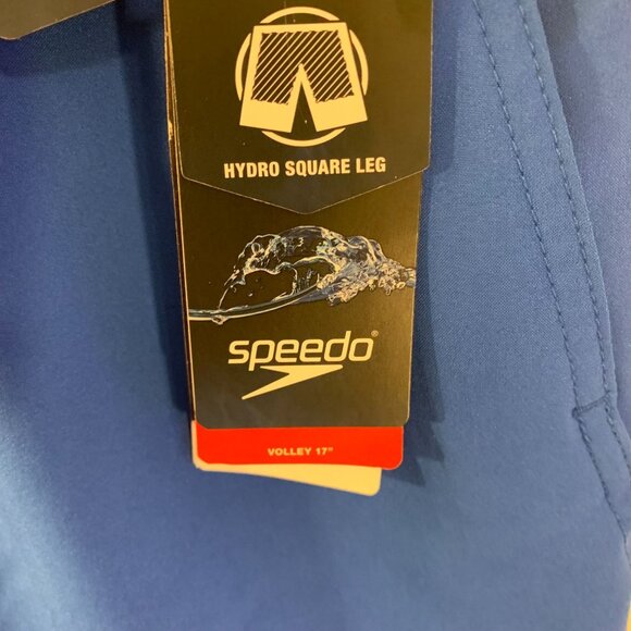 Speedo Mens 4-Way Stretch Hydro Square Leg Volley Swim Shorts Size S Turkish Sea - Picture 5 of 10